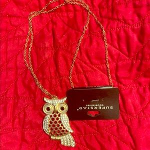 Superstar accessories owl necklace